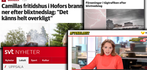 Blixtnedslag kräver brandskydd